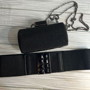 Vintage Style Beaded Bag and Waistband Belt